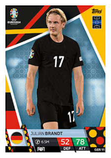 Julian Brandt Germany Topps Match Attax EURO 2024 #GER11